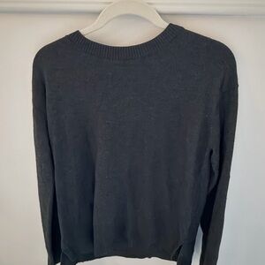 Women’s Charcoal Sweater with back zipper